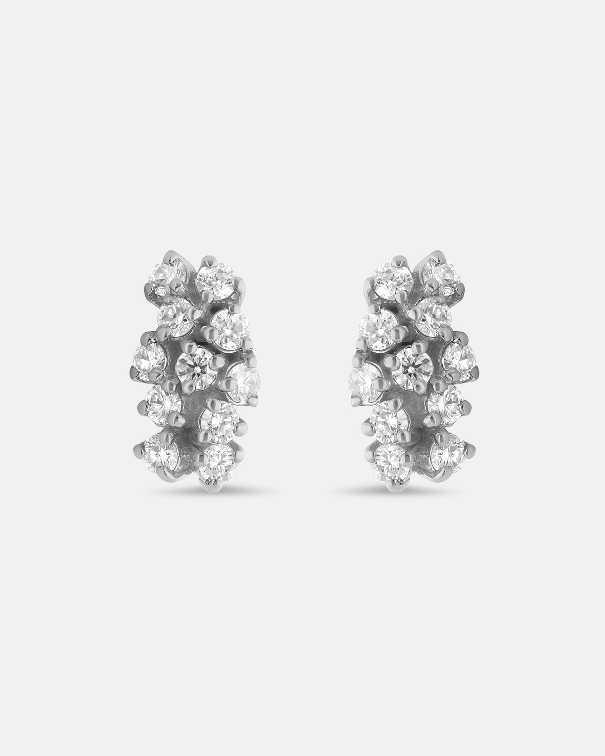 Clous d’Oreilles Lyra en Or Blanc