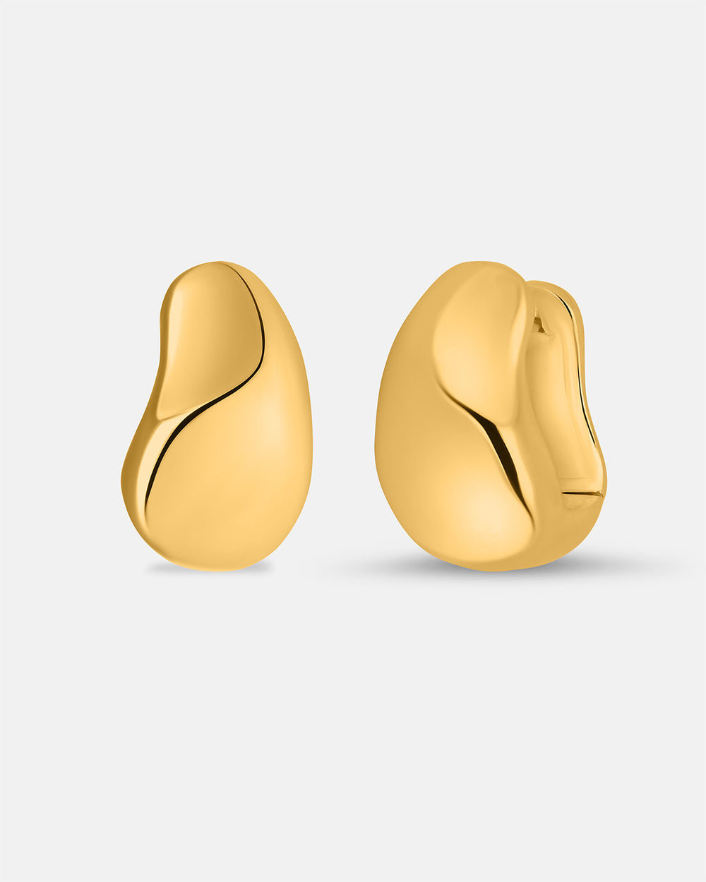 Pedra Hoops in Gold Vermeil