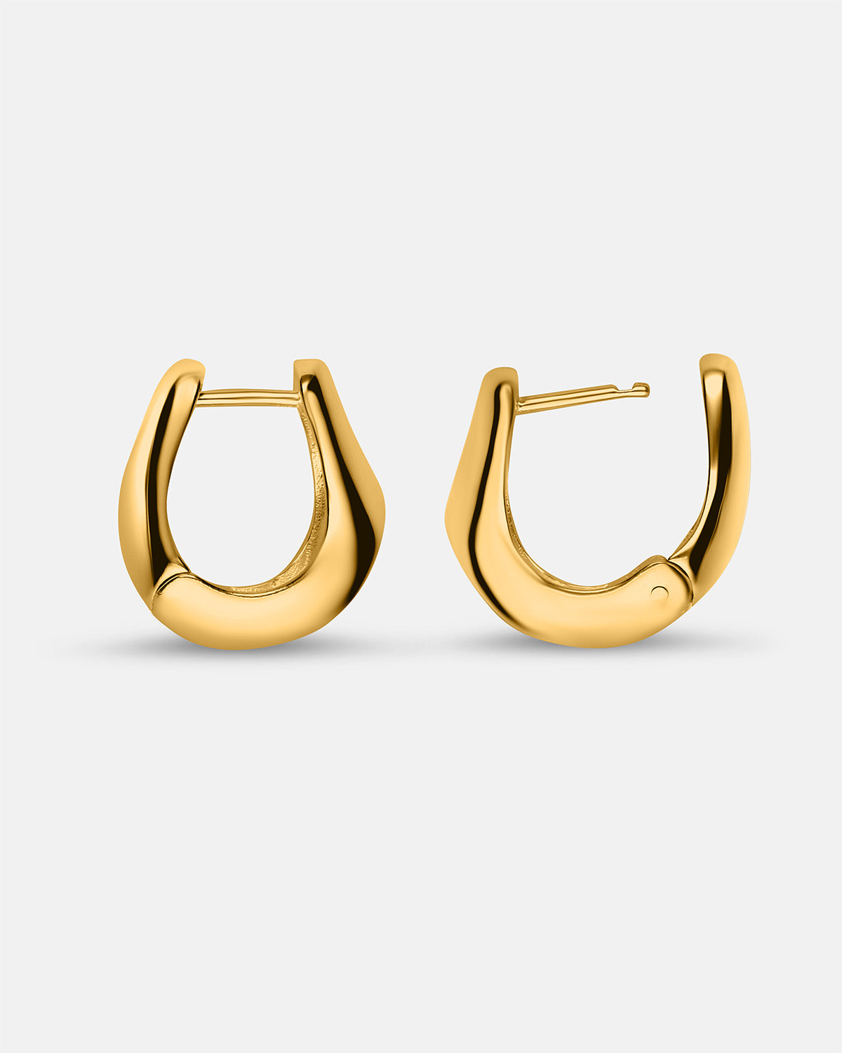 Pedra Hoops in Gold Vermeil