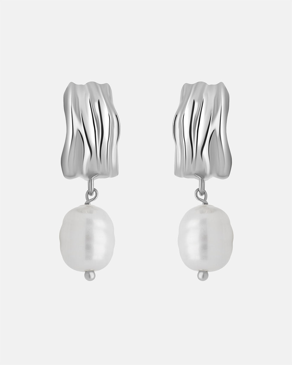 Aurora Pearl Drop Hoops