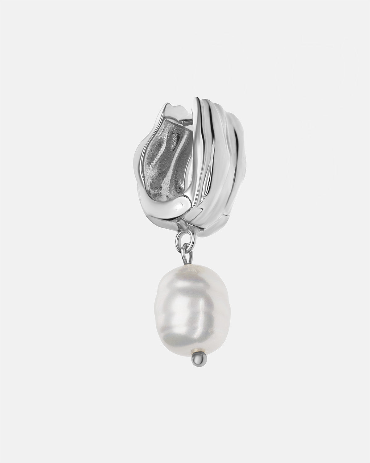 Aurora Pearl Drop Hoops