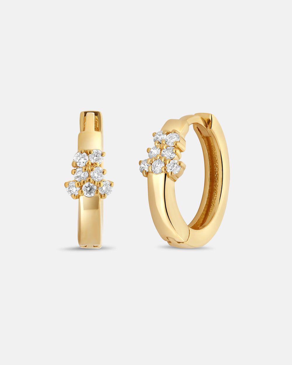 Lumen Accent Diamond Hoops