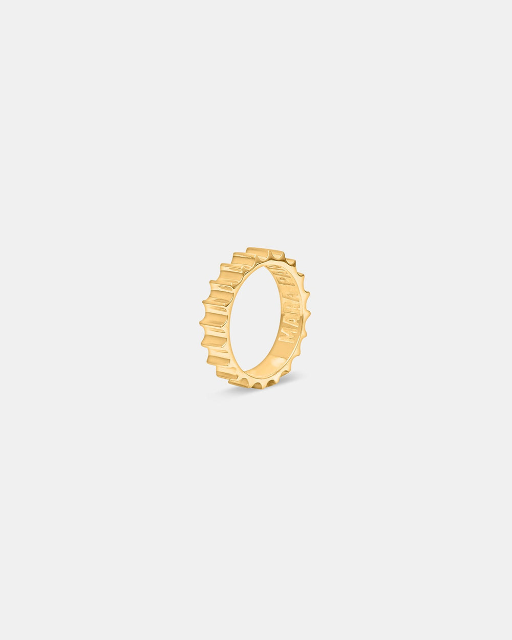 Anillo Column Drum en vermeil