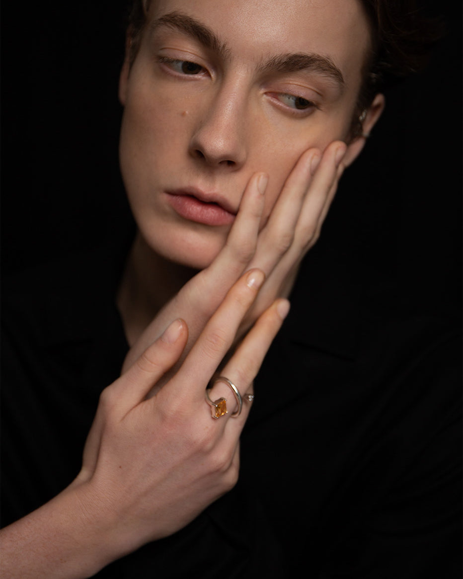 Anillo Mies con citrino