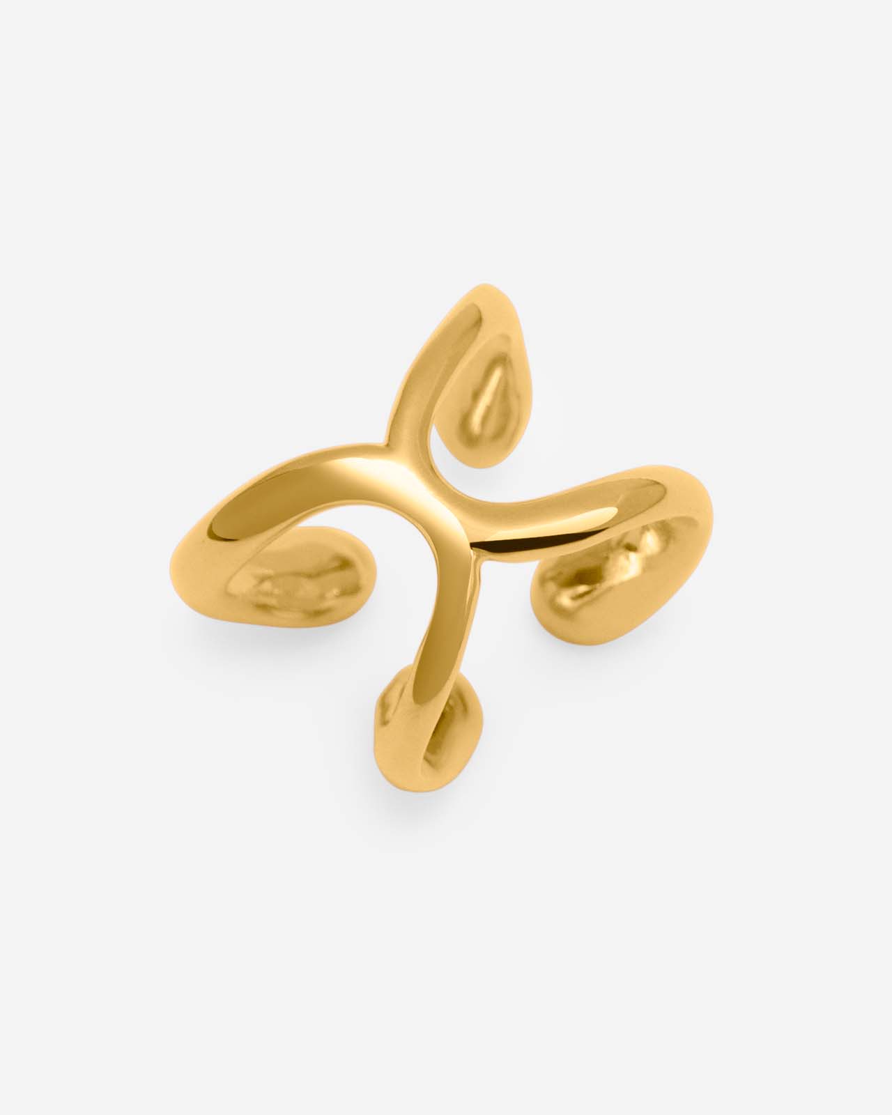 Hope Double Ring In Gold Vermeil