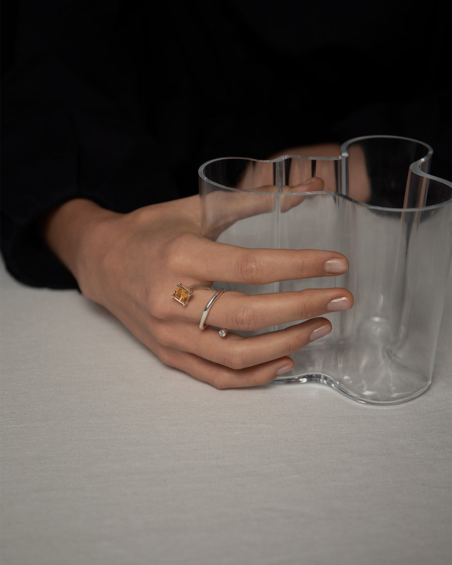 Anillo Mies con citrino