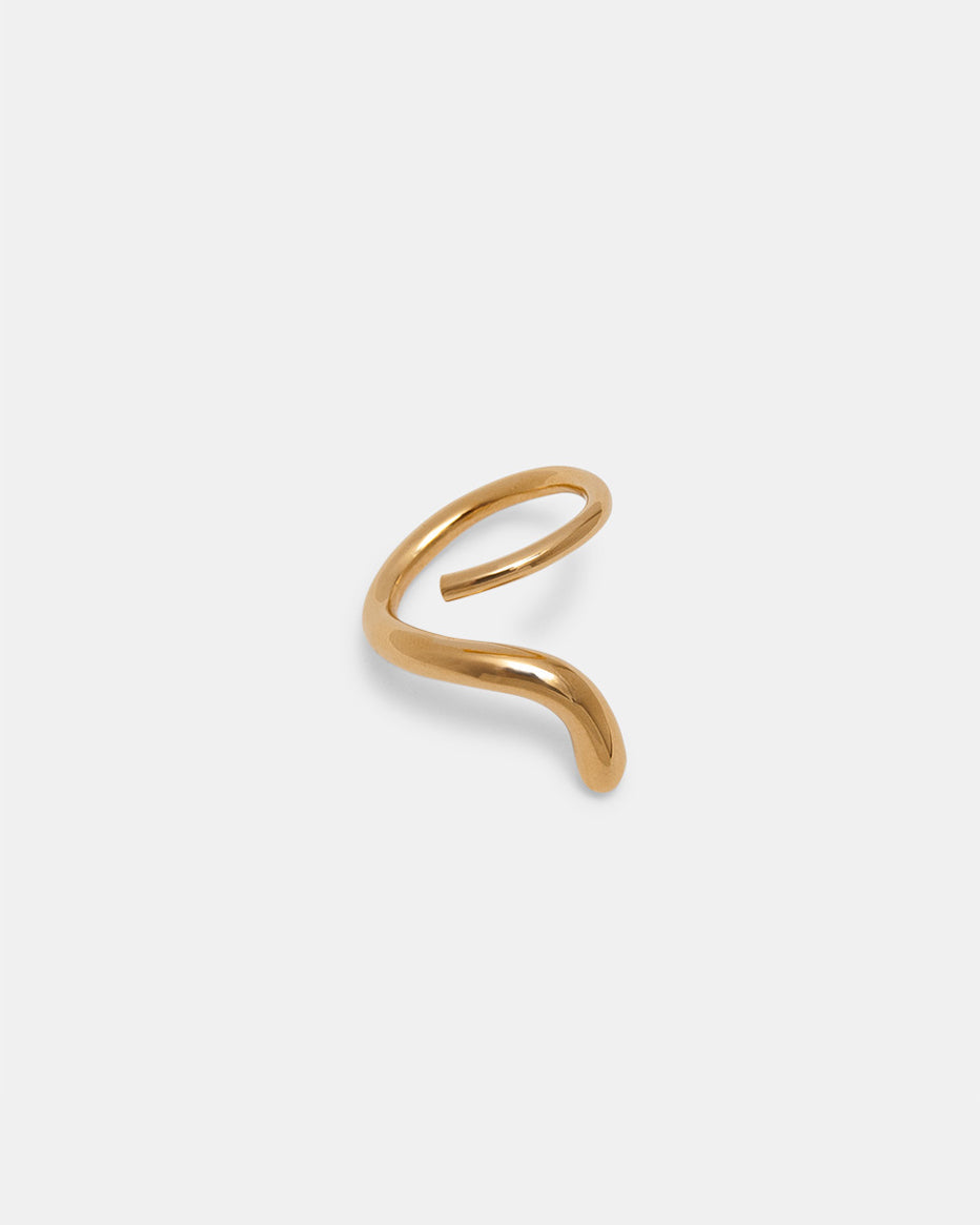 S Ring In Gold Vermeil