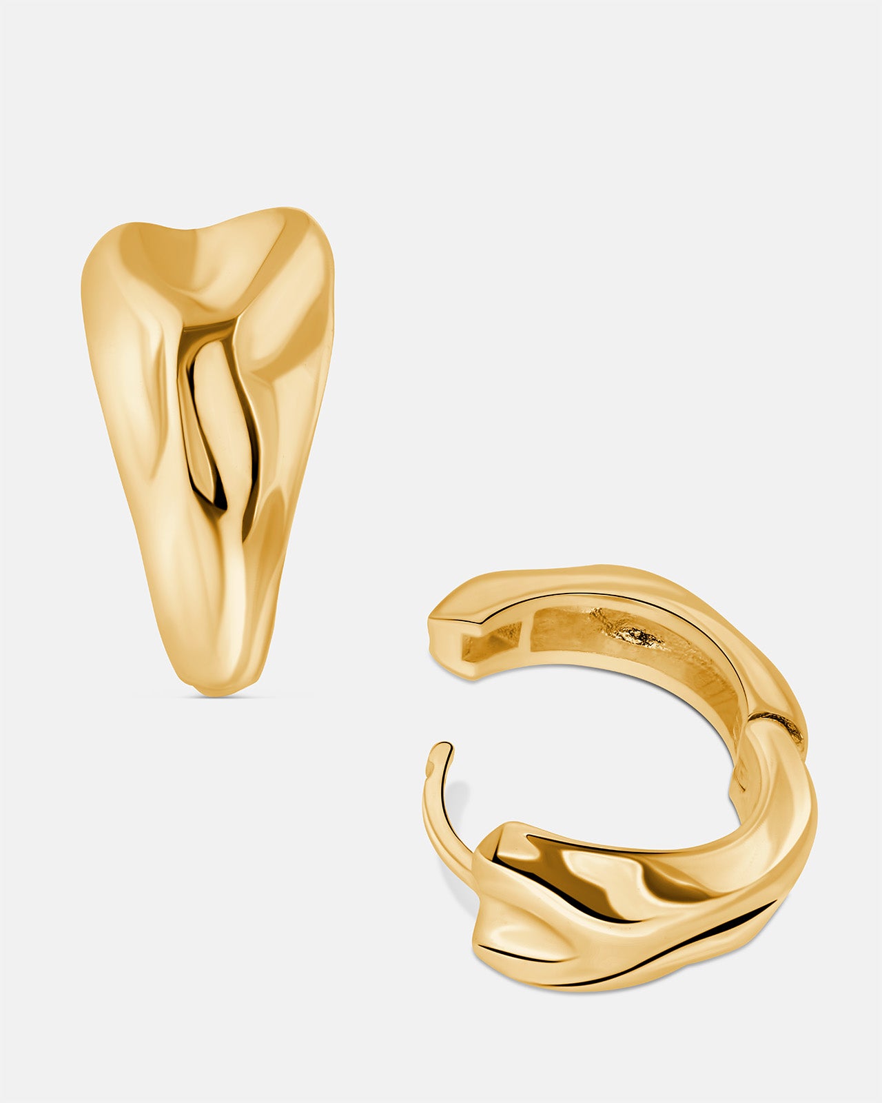 Celestial Hinged Earrings Vermeil