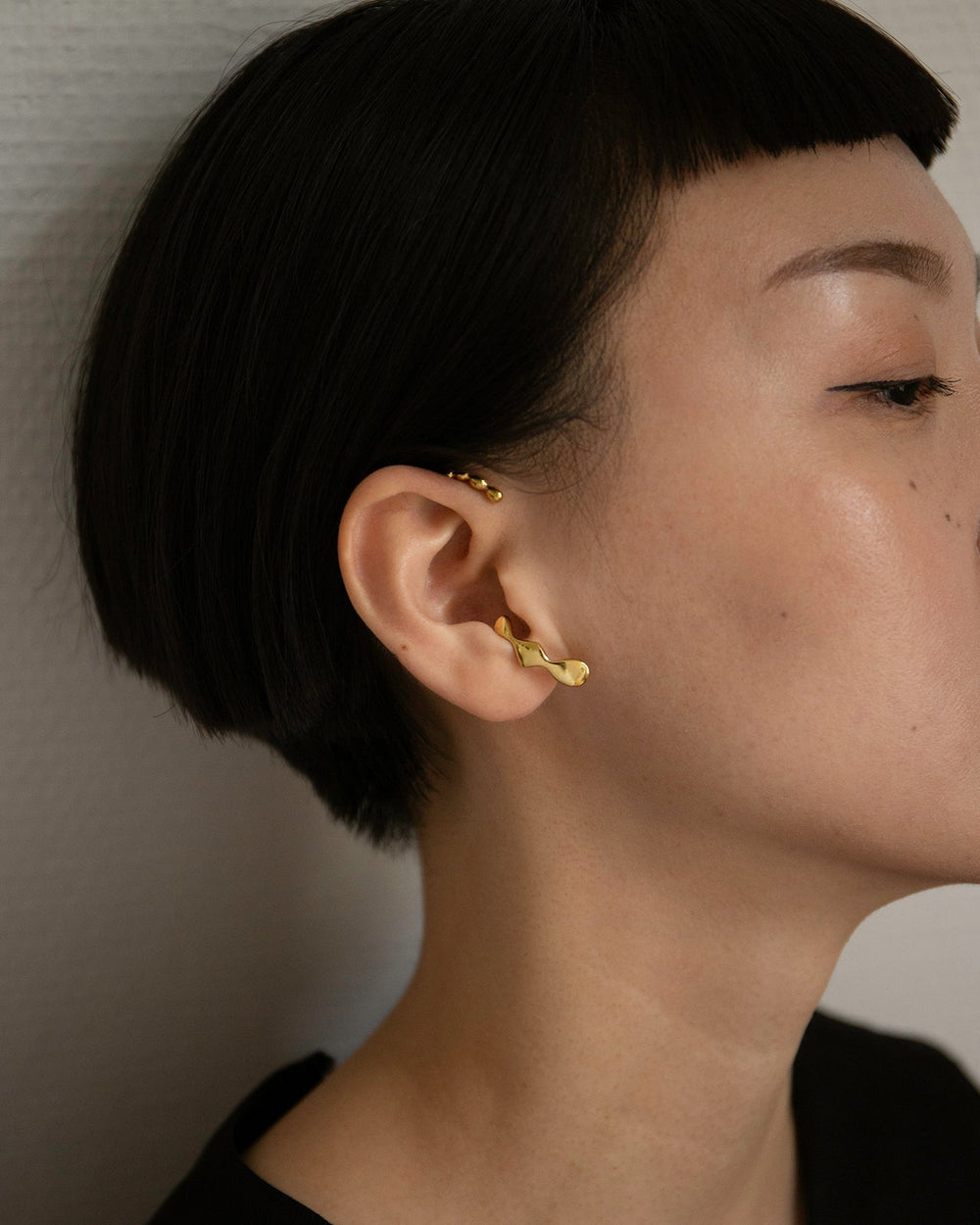 Flux Ear Cuff In Gold Vermeil
