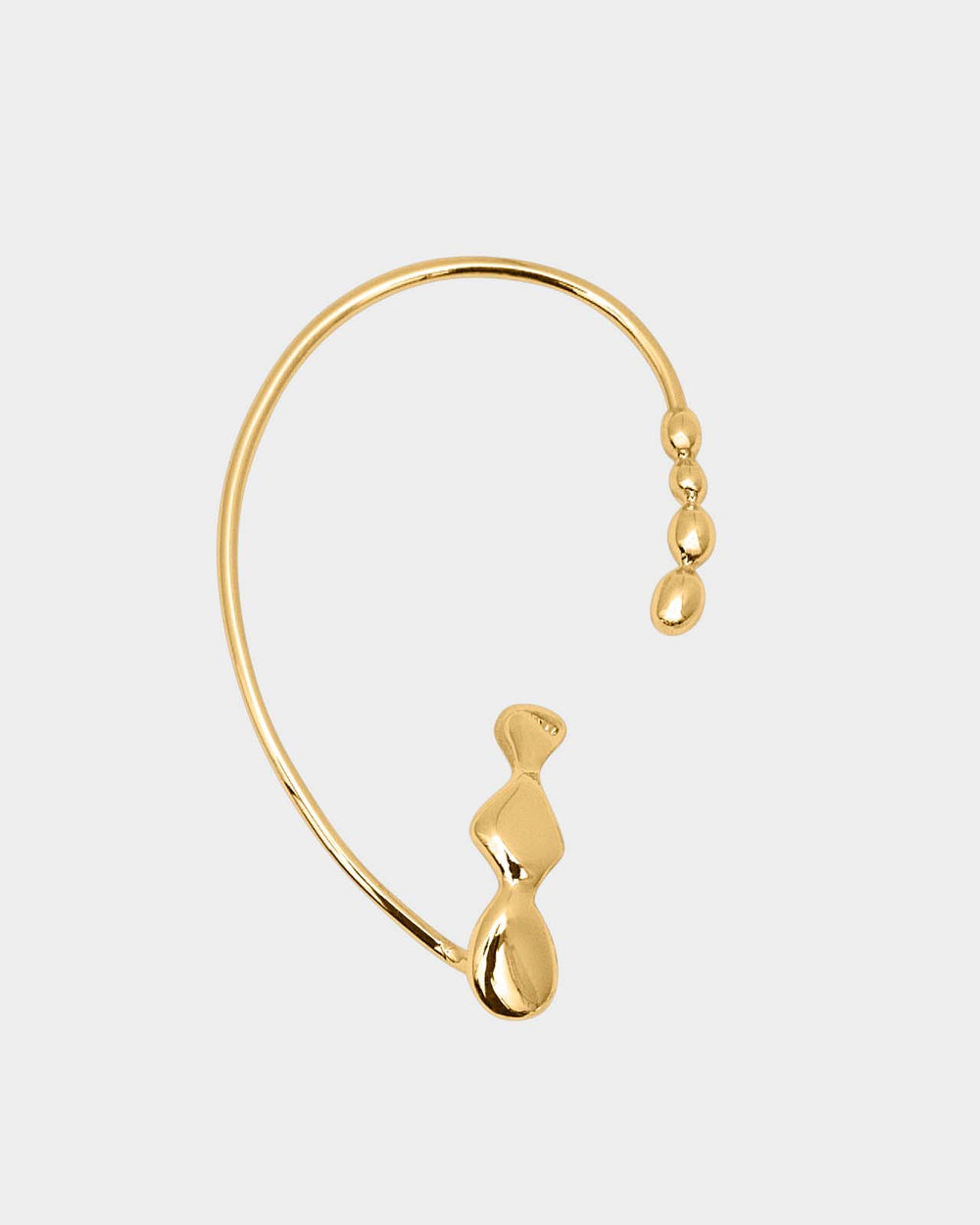 Flux Ear Cuff In Gold Vermeil