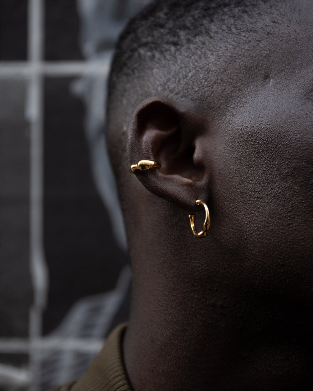 Hope Hoop Earrings In Gold Vermeil