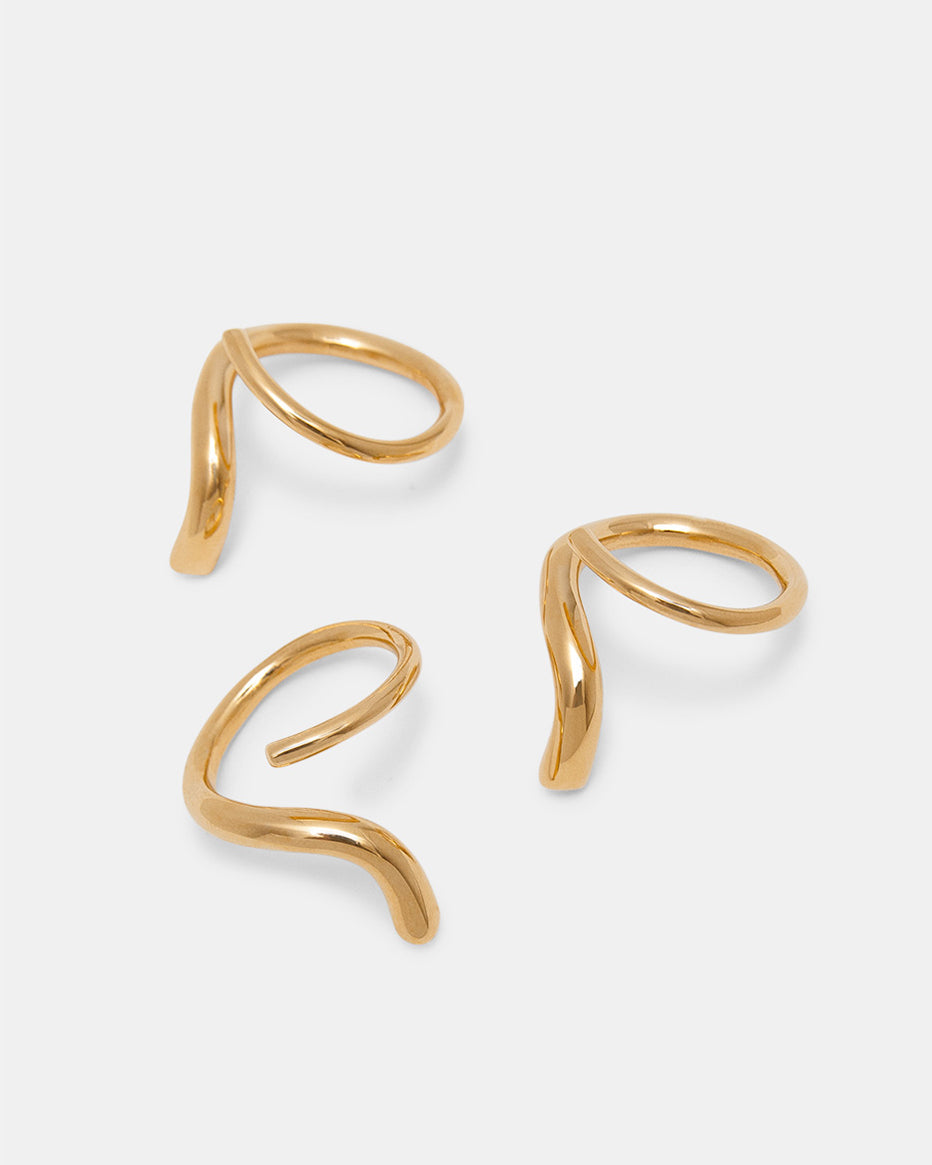 S Ring In Gold Vermeil