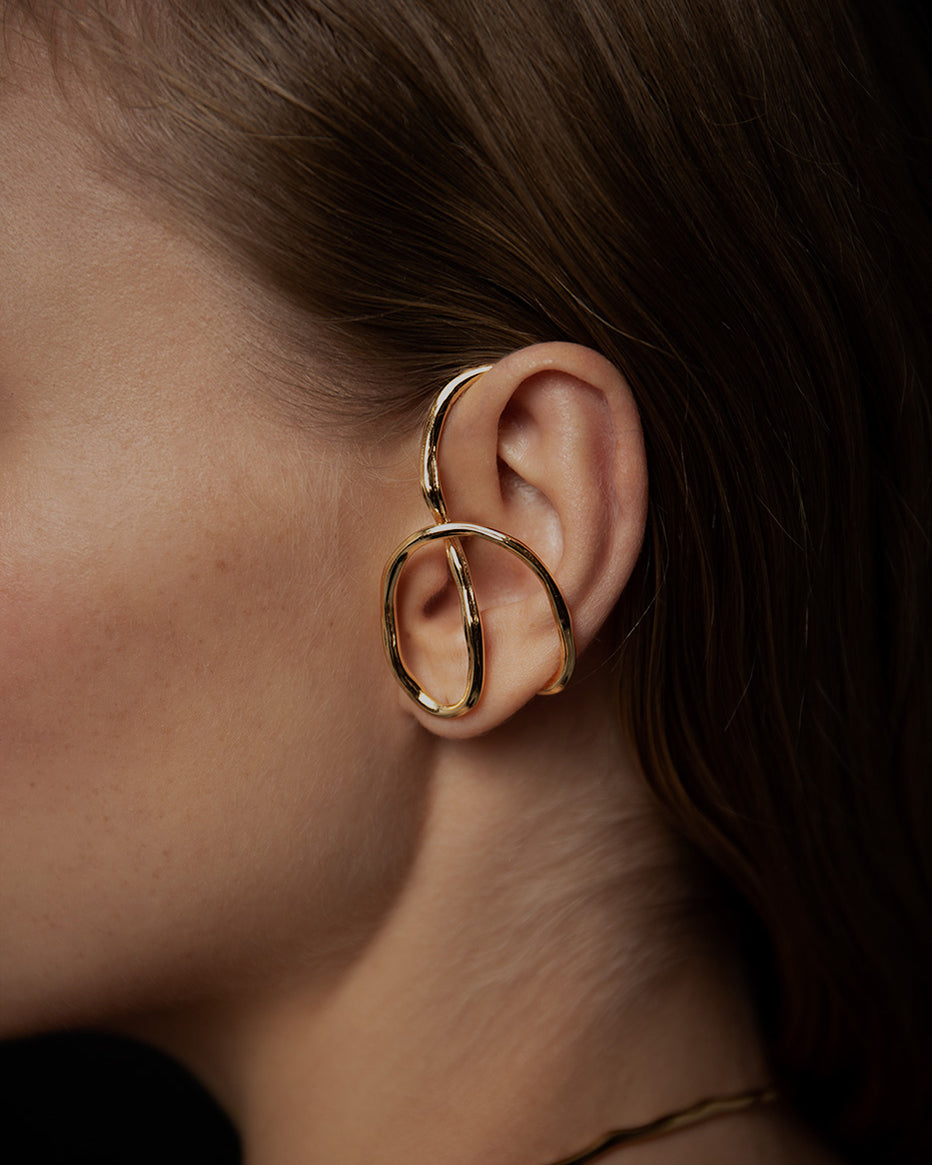 Aino Earrings In Gold Vermeil