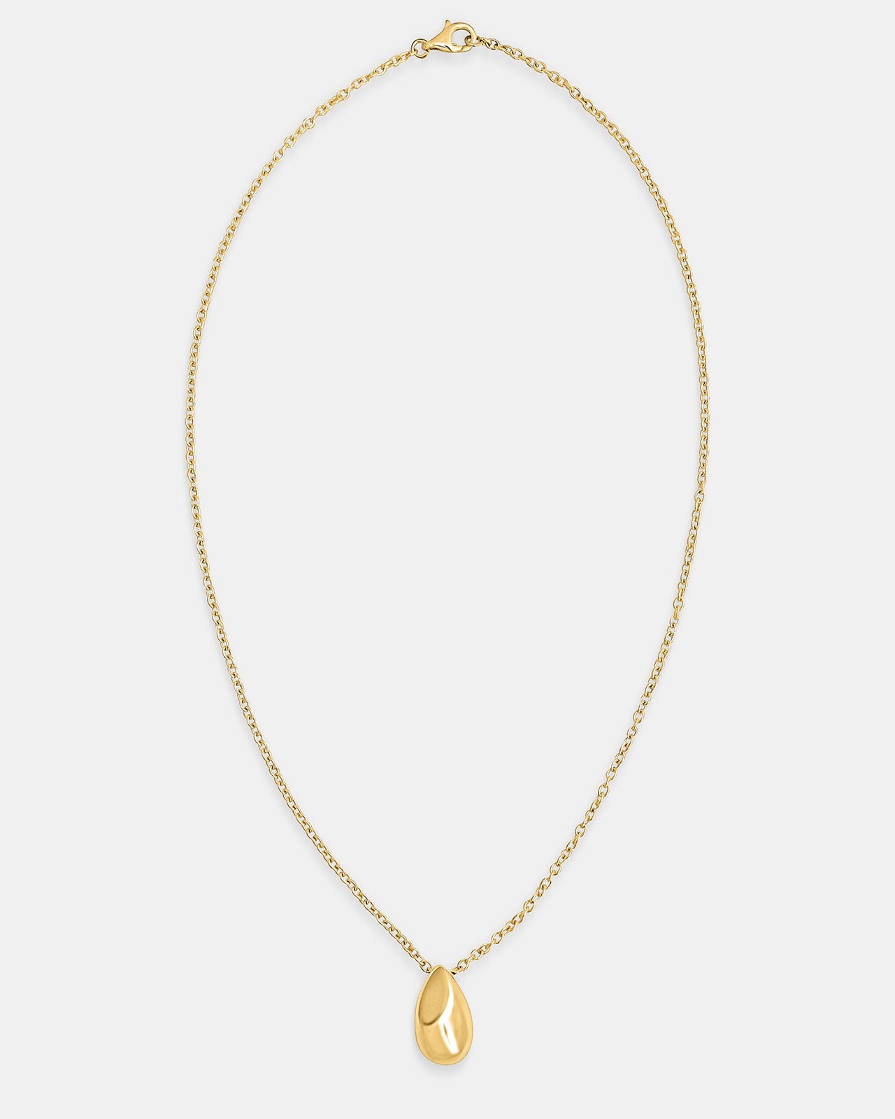 Small Sense Pendant Necklace In Gold Vermeil