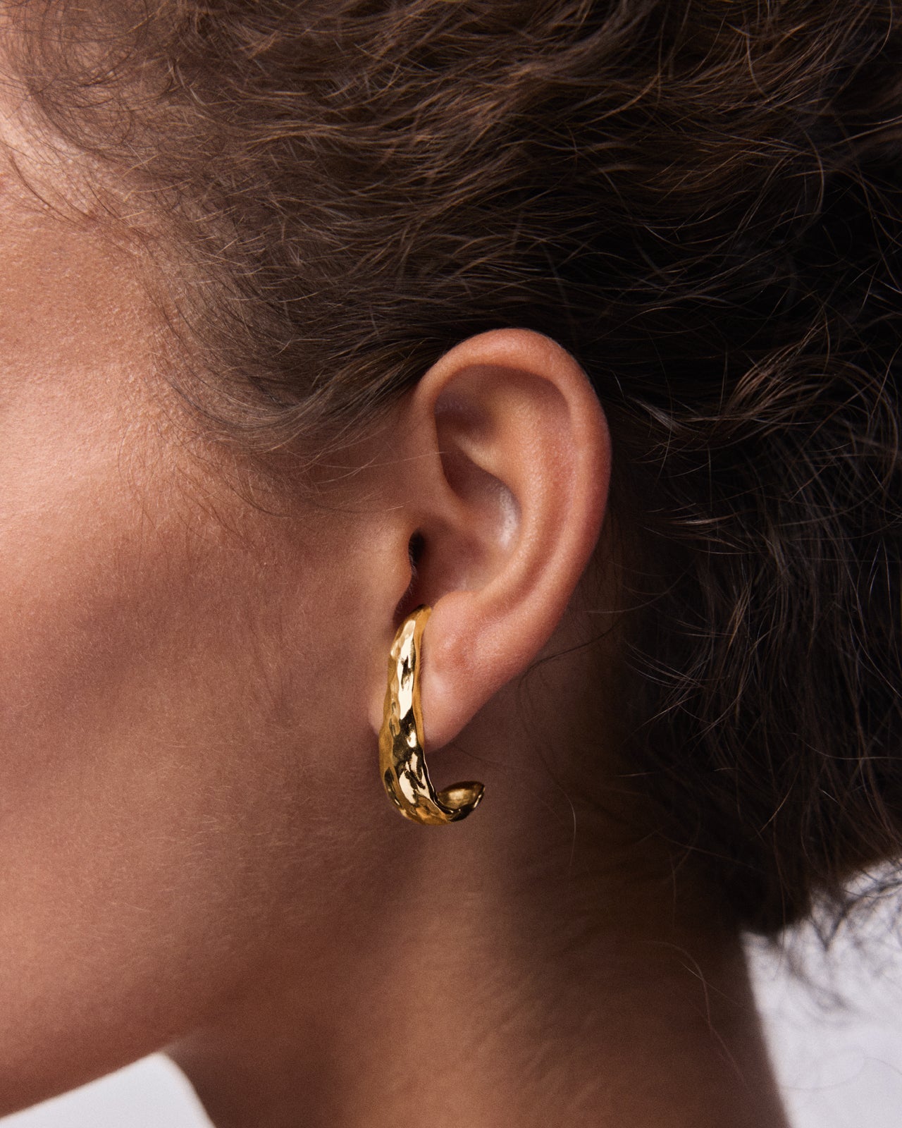 Celestial Medium Earrings In Gold Vermeil