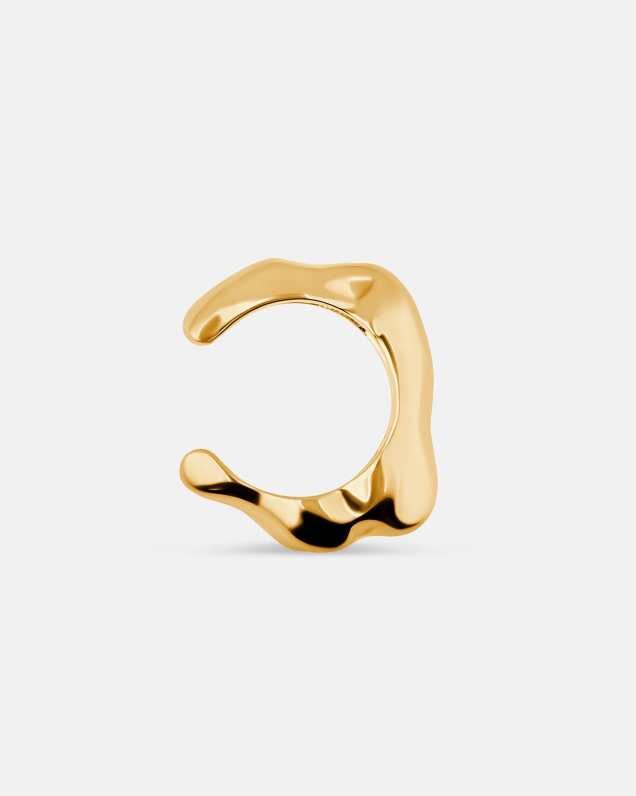 Lunar Ear Cuff In Gold Vermeil