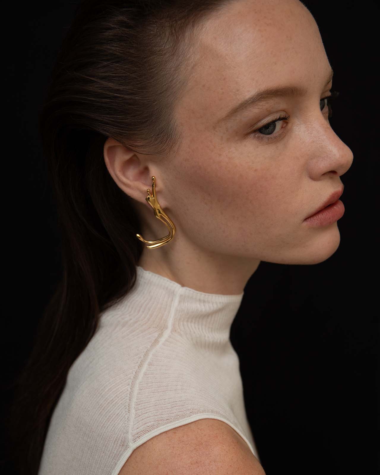 Amour Earrings In Gold Vermeil