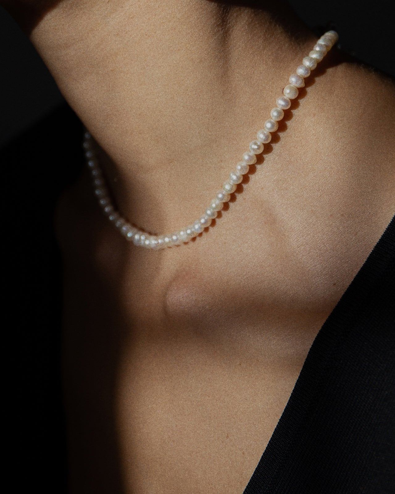 White Pearl Hope Necklace