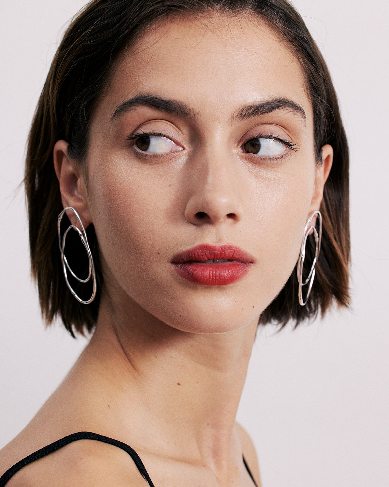 Hope Small Double Hoop Earrings – Mara Paris