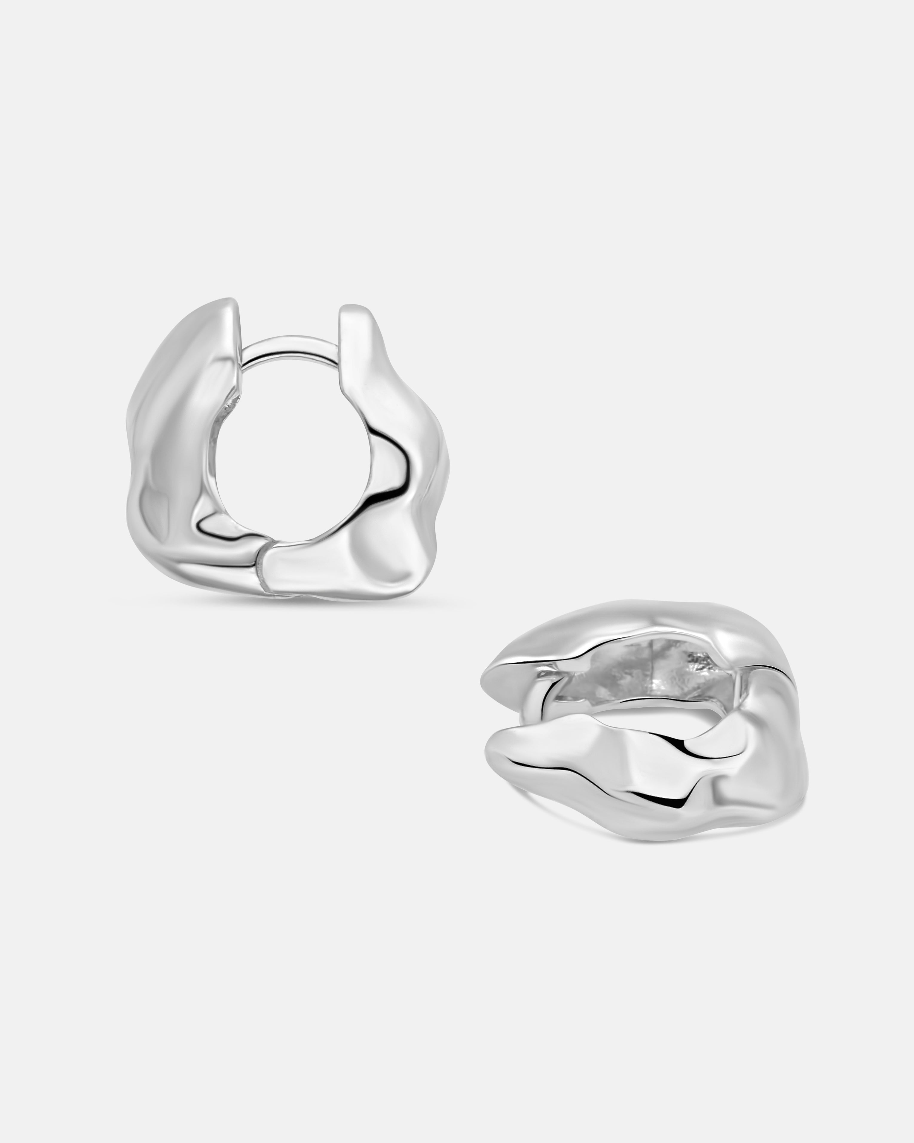 Lunar Small Hinged Earrings – Mara Paris