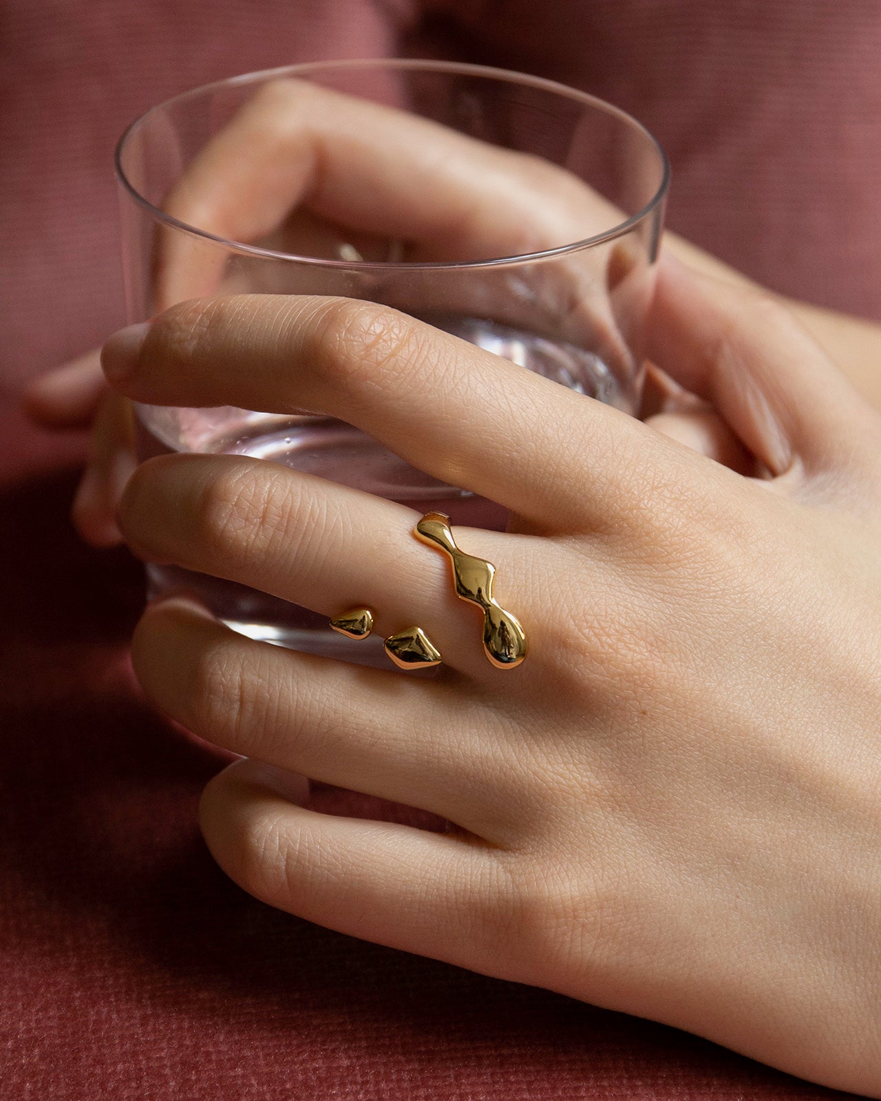 Flux Ring In 18K Solid Gold