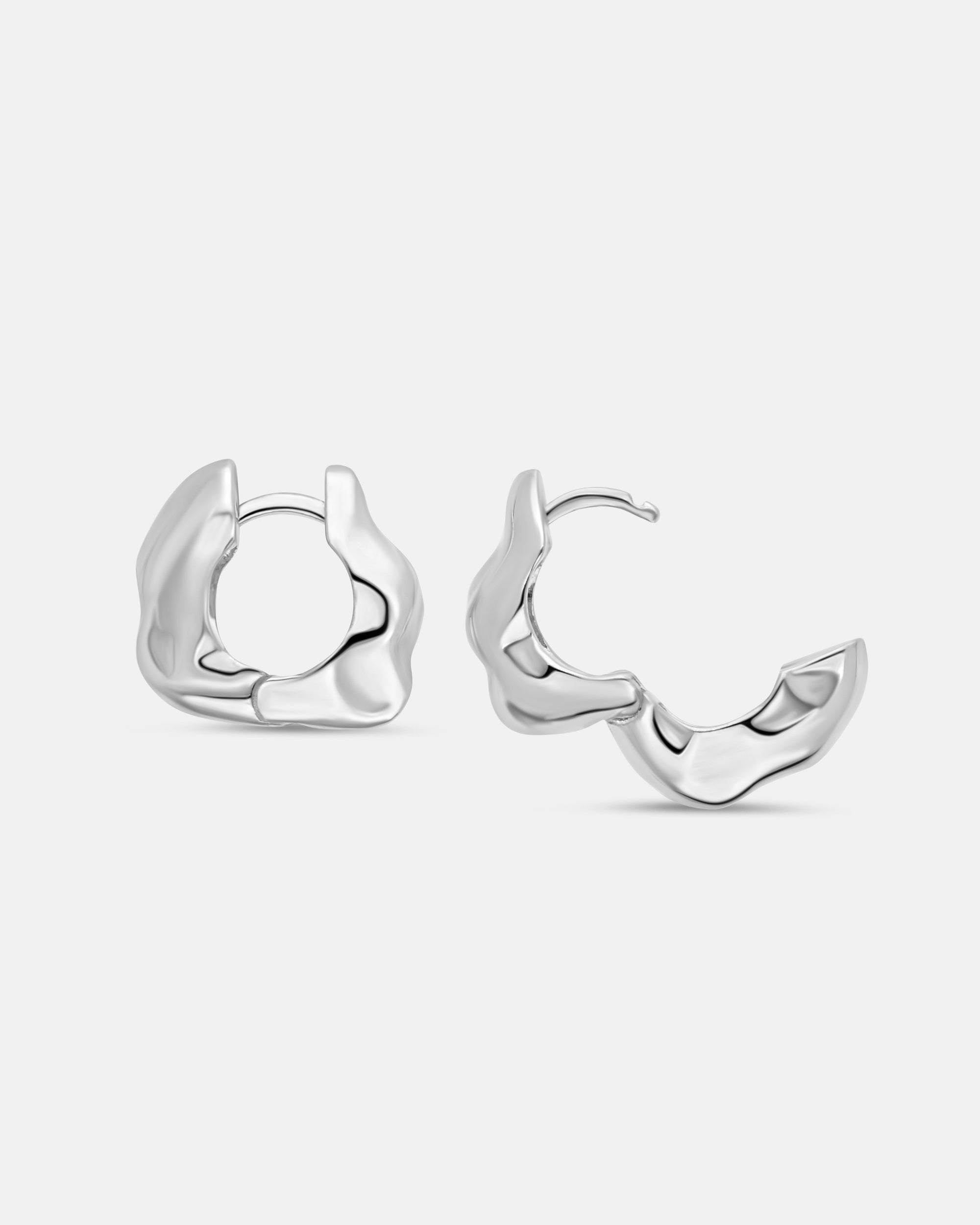 Lunar Small Hinged Earrings