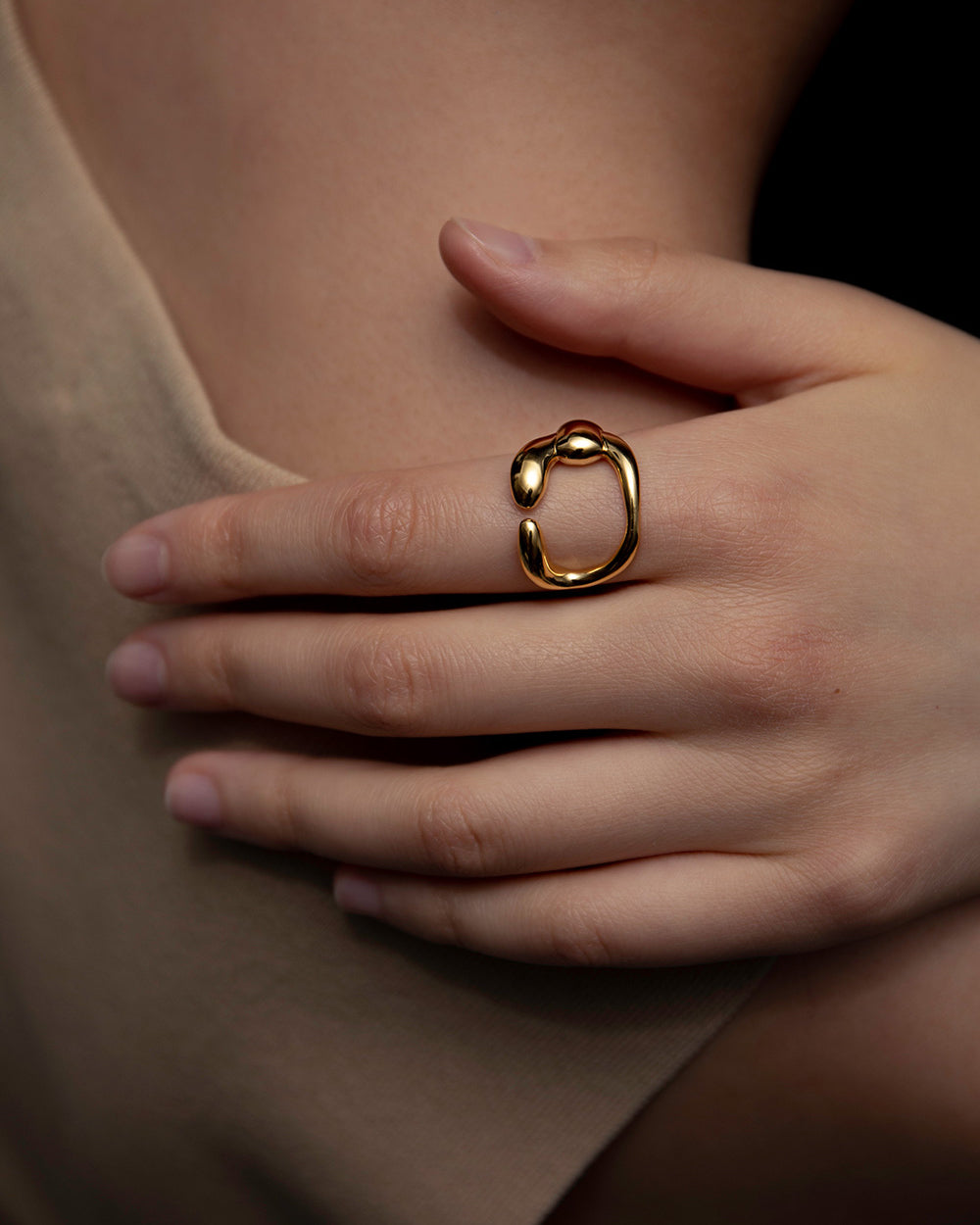 Hope Core Ring In Gold Vermeil