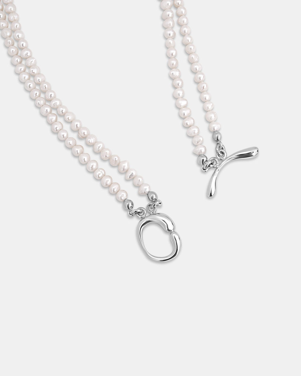 Collar Hope doble perlas blancas