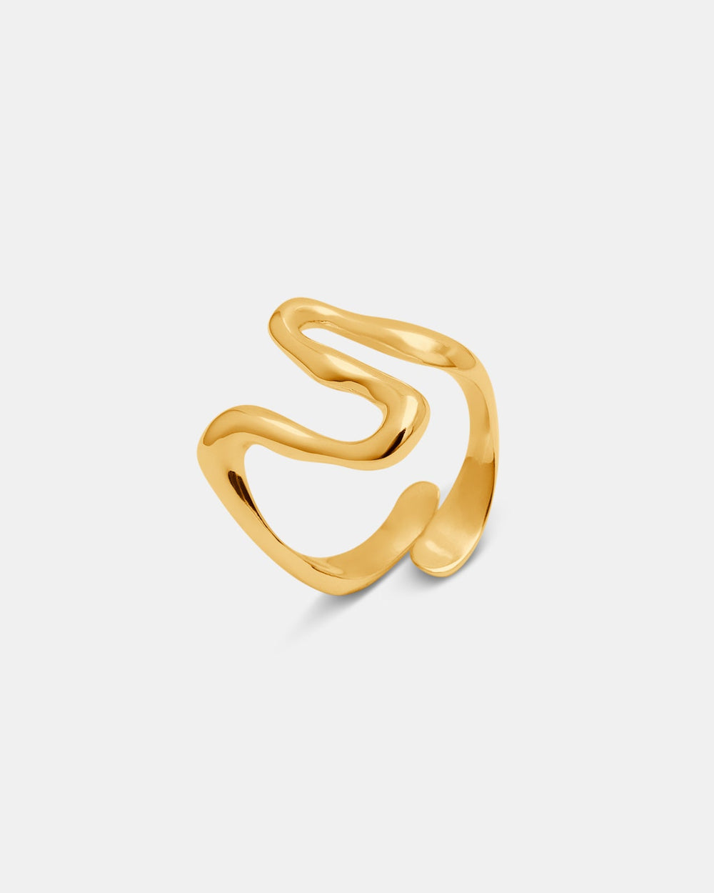 Anillo New Wave en vermeil