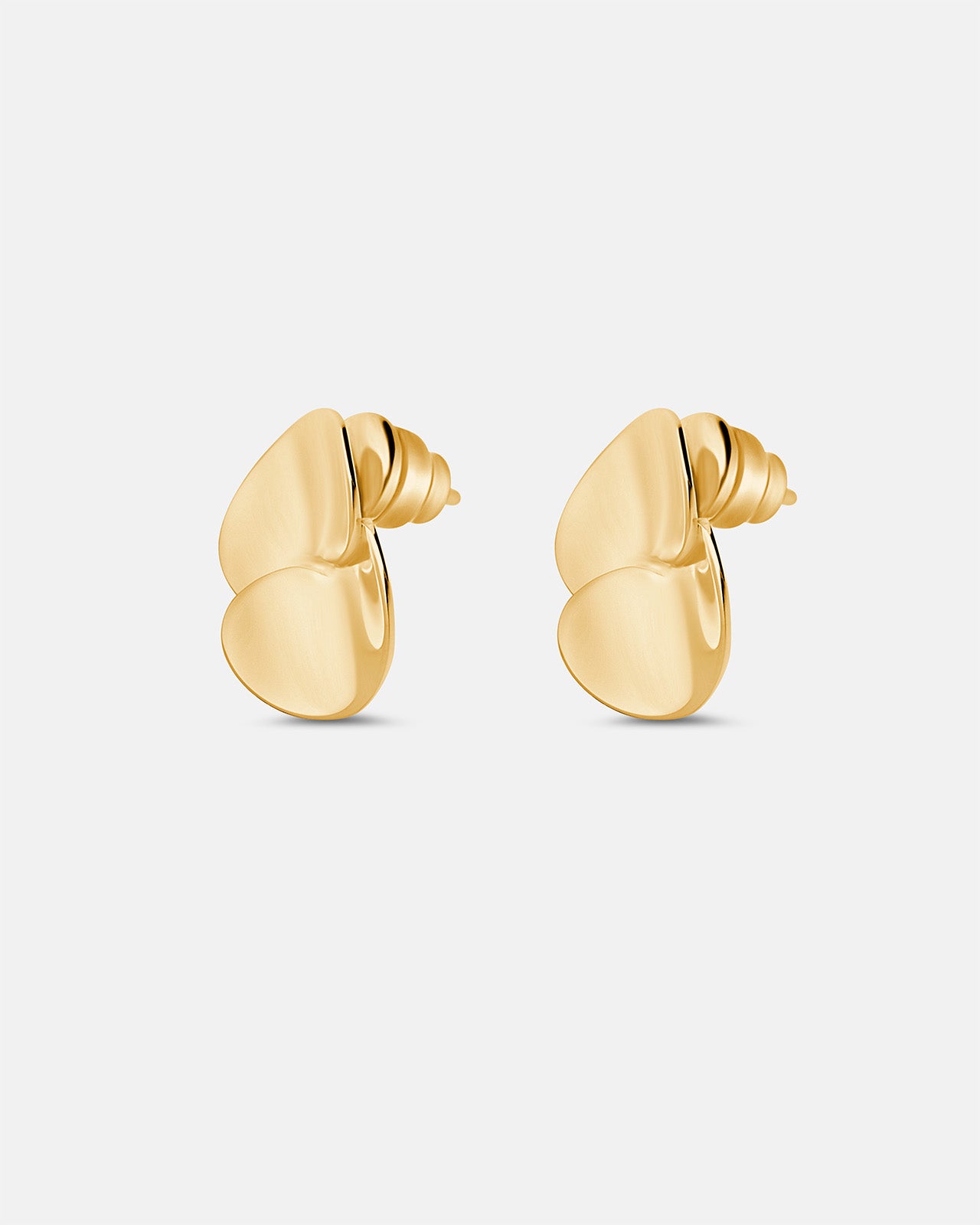 Mini boucles d'oreilles Eucalyptus en vermeil