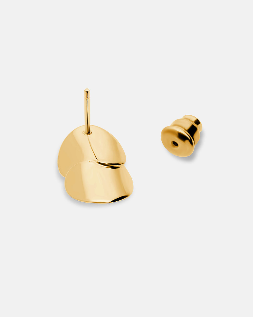 Mini pendientes Eucalyptus en vermeil