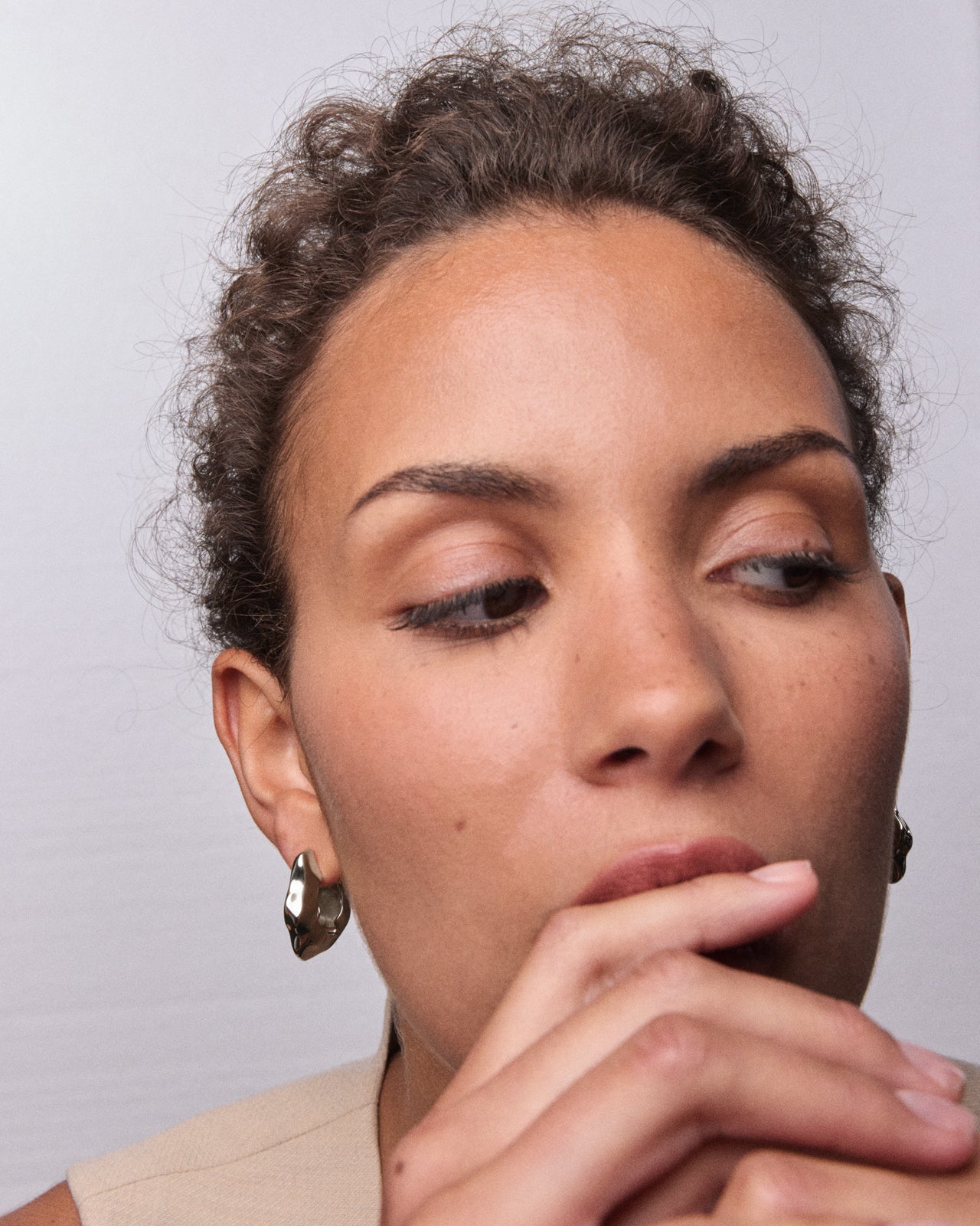 Lunar Large Hinged Earrings