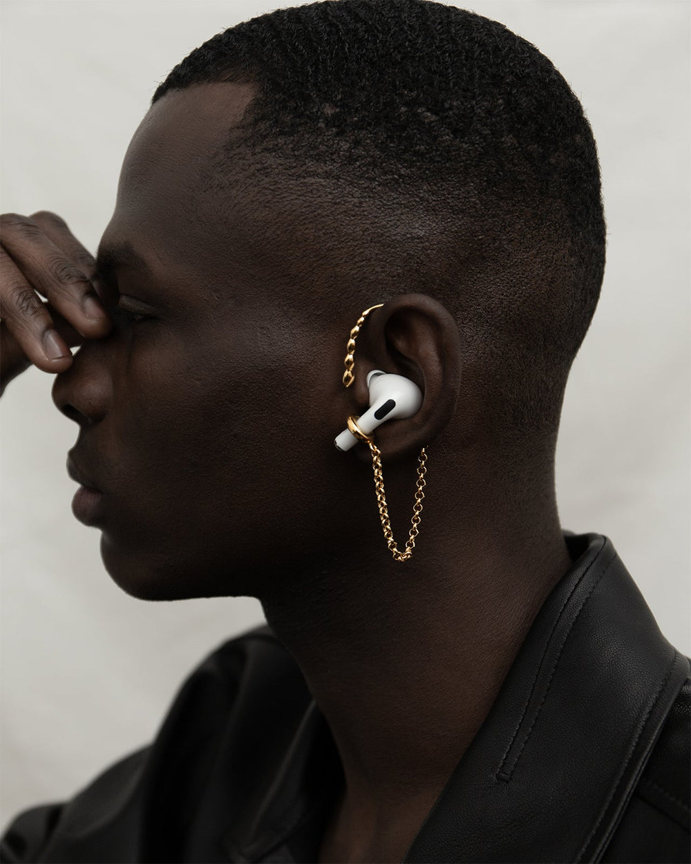 The Memories Pod Cuff In Gold Vermeil