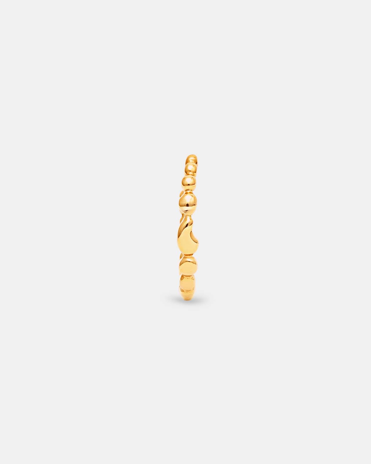 Memories Hoop Earrings In Gold Vermeil