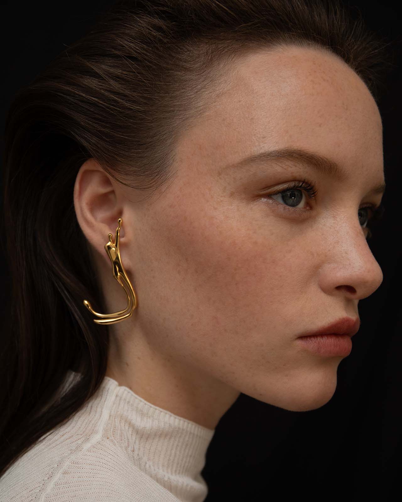 Amour Earrings In Gold Vermeil