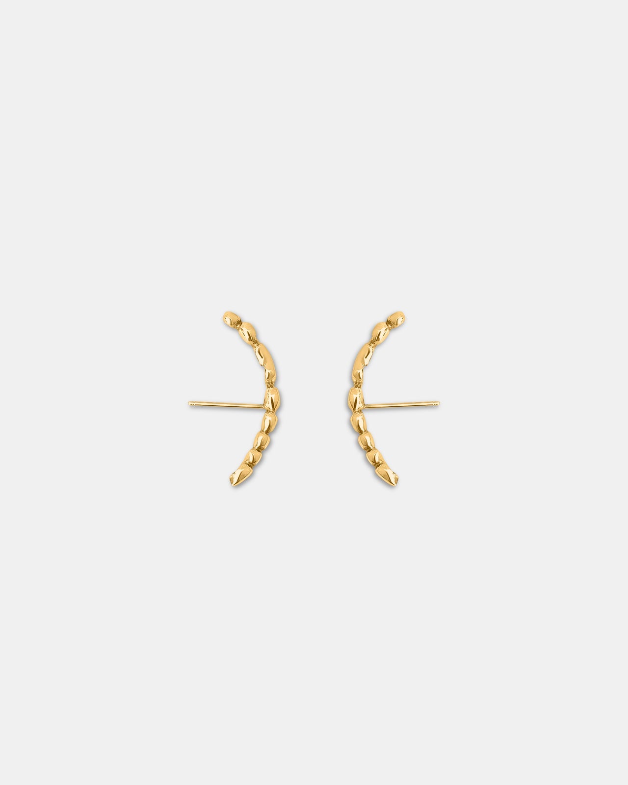 Memories Huggie Earrings In 18K Solid Gold