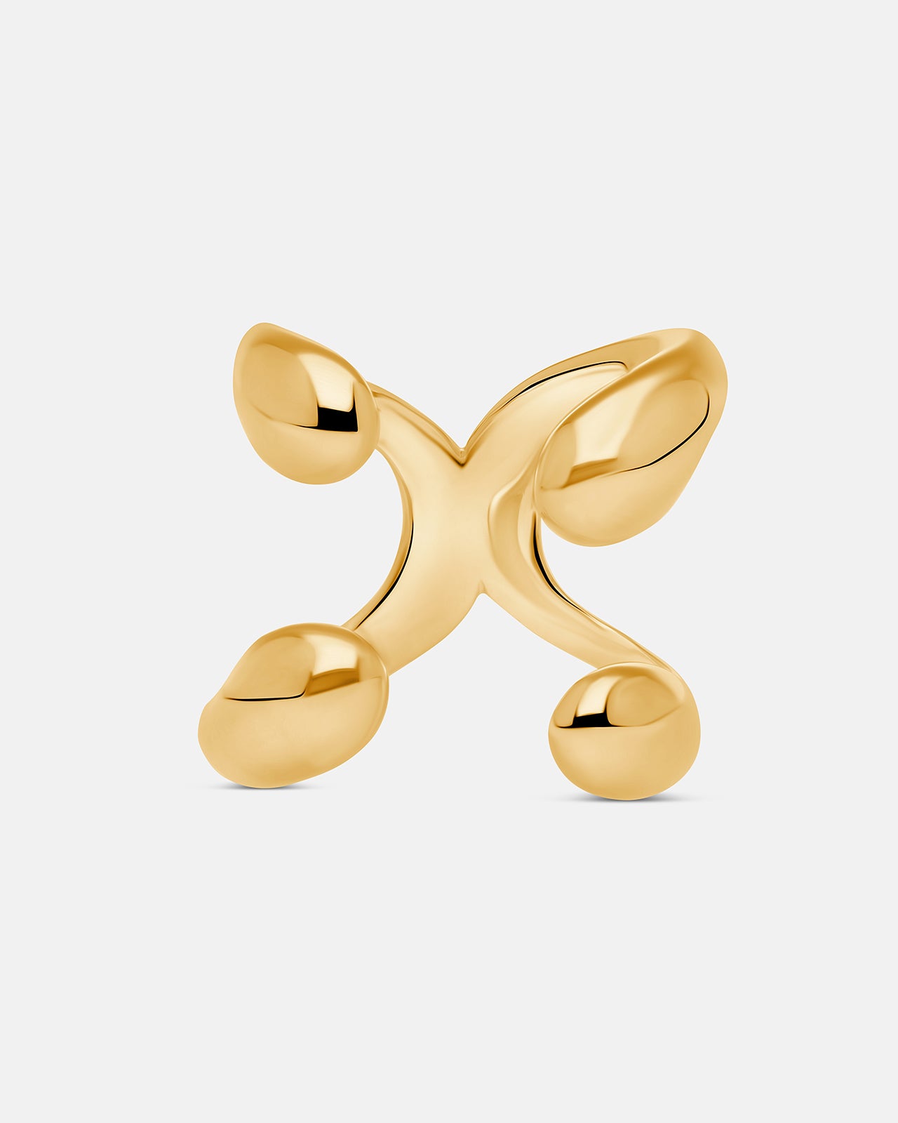 Hope Double Ring In Gold Vermeil