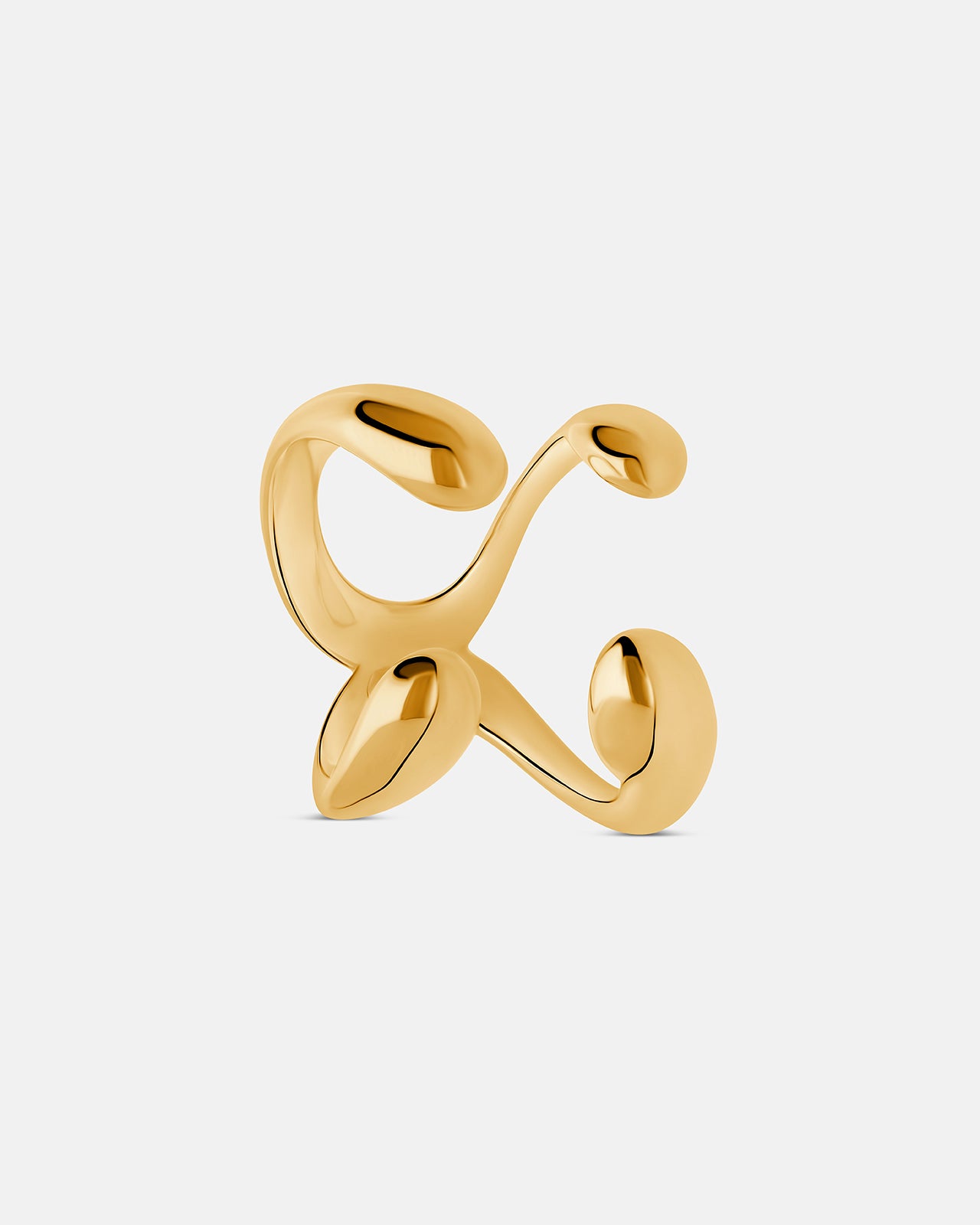 Hope Double Ring In Gold Vermeil