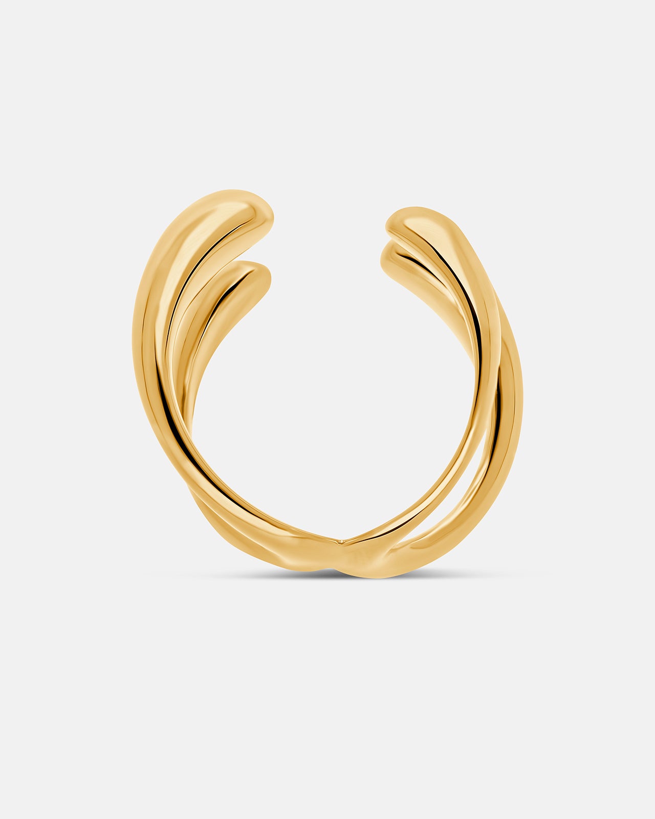 Hope Double Ring In Gold Vermeil