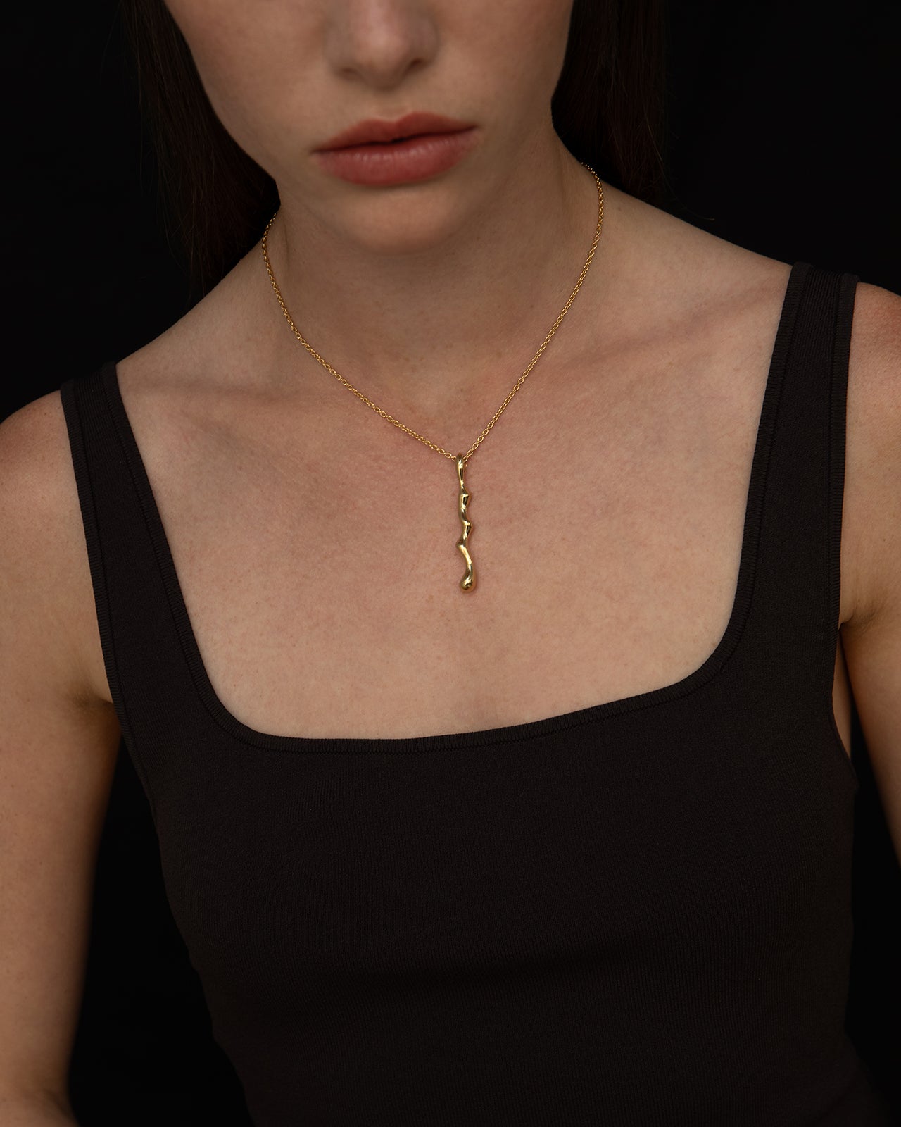 Poem Pendant Necklace In Gold Vermeil