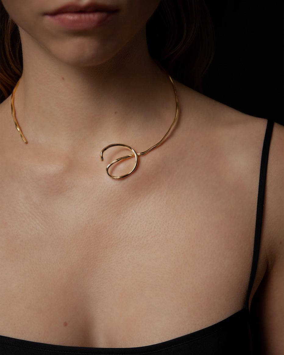 Aino Necklace In Gold Vermeil