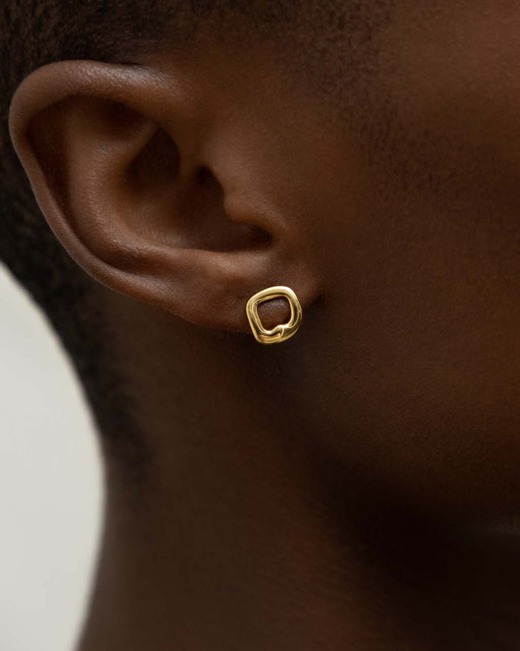 Voyage Stud Earrings In Gold Vermeil