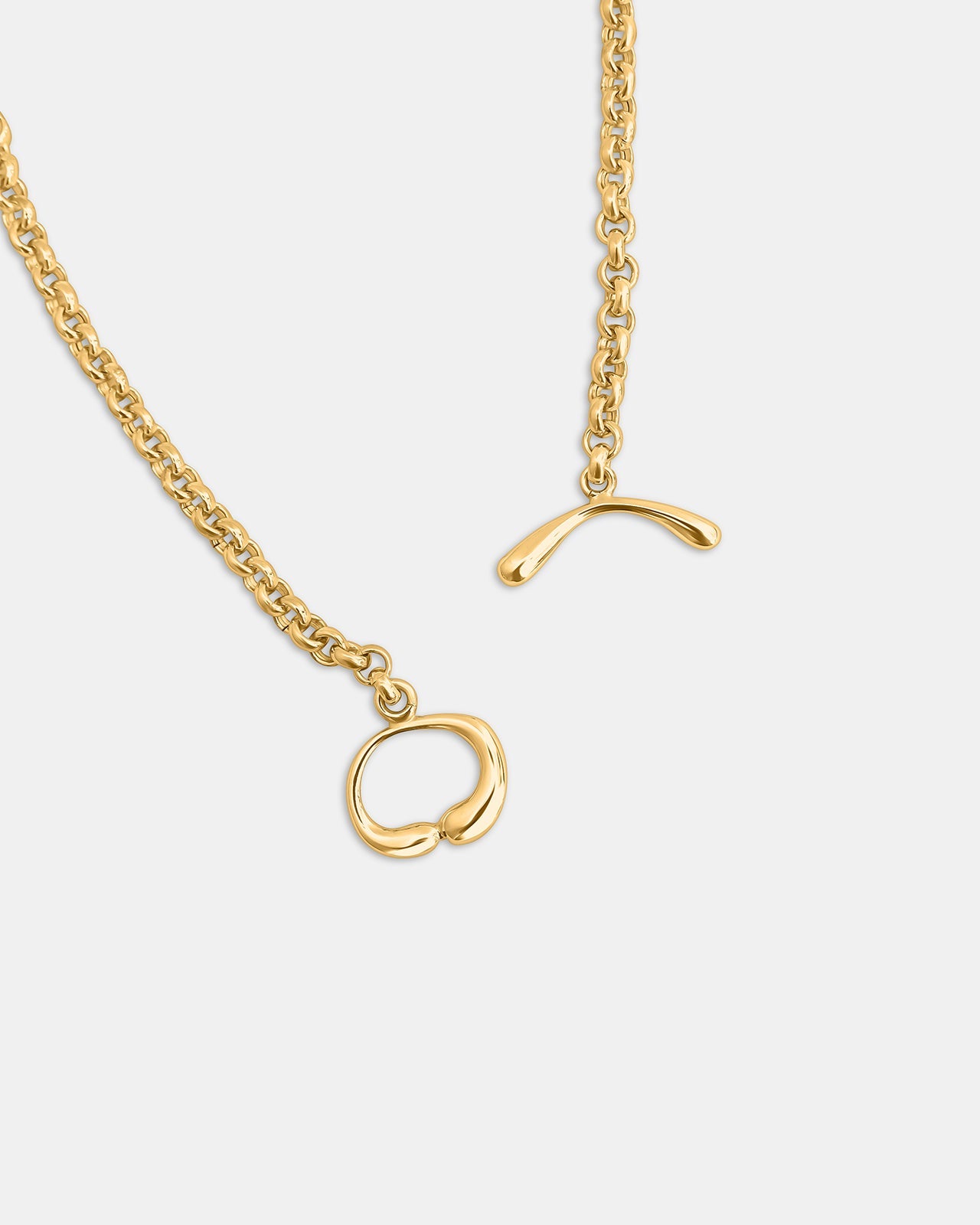 Hope Single Toggle Necklace In Gold Vermeil