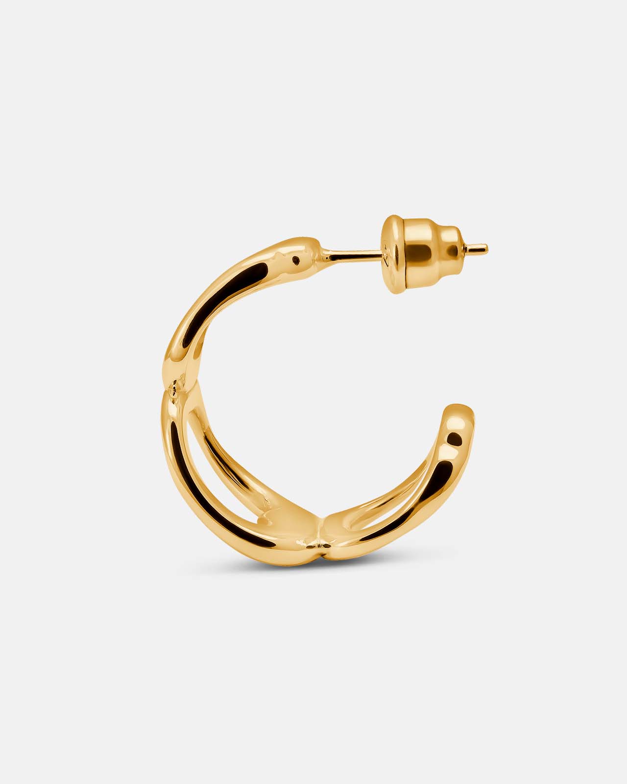 Voyage Hoop Earrings In Gold Vermeil