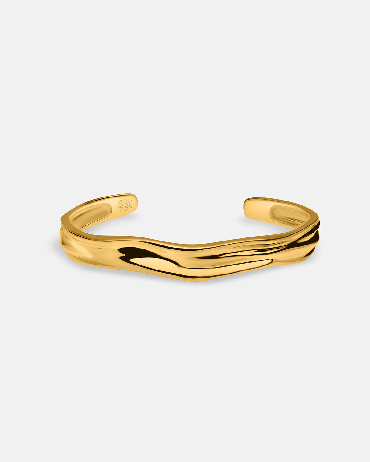 Aurora Slim Cuff Bracelet in Gold Vermeil (65mm)