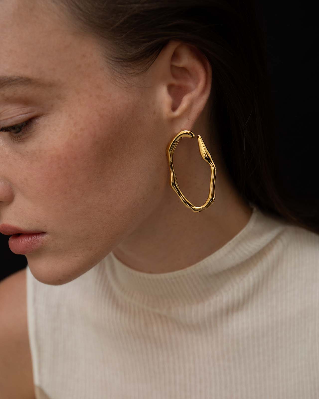 Eternity Earrings In Gold Vermeil