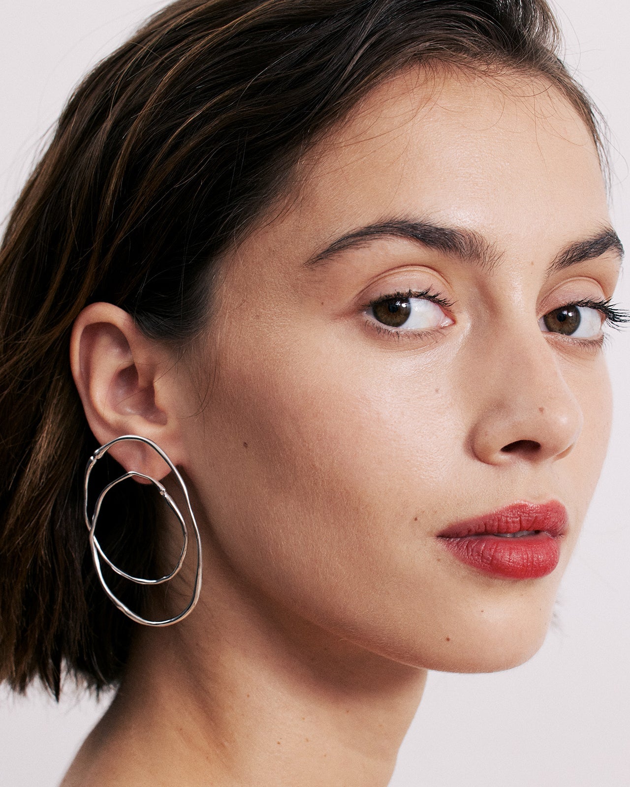 Hope Small Double Hoop Earrings