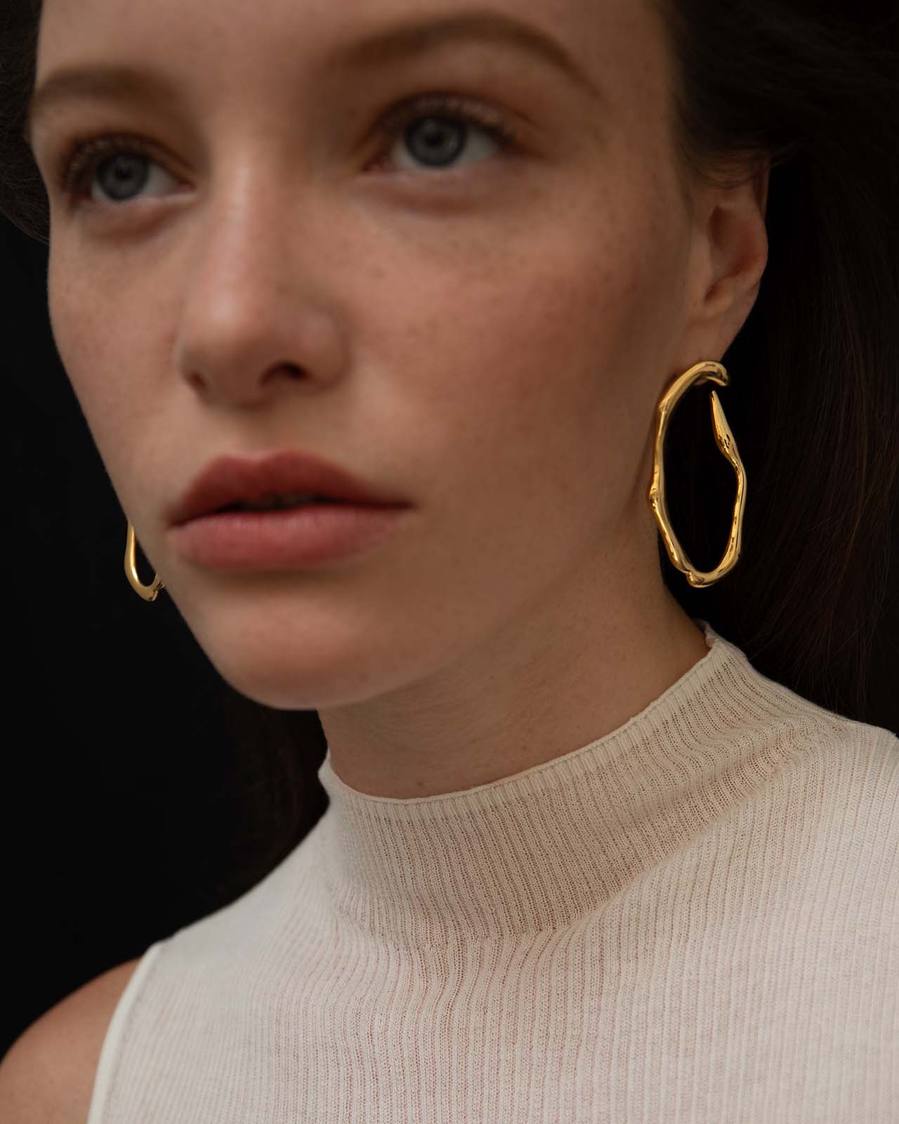 Eternity Earrings In Gold Vermeil