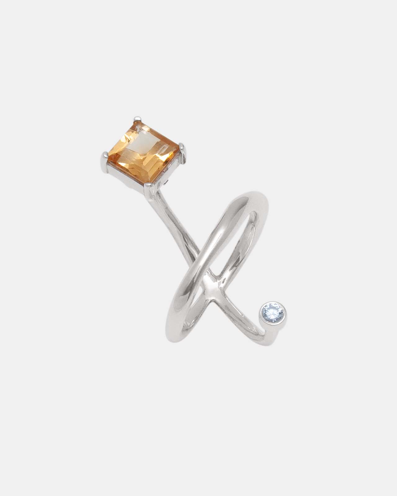 Mies Ring With Citrine