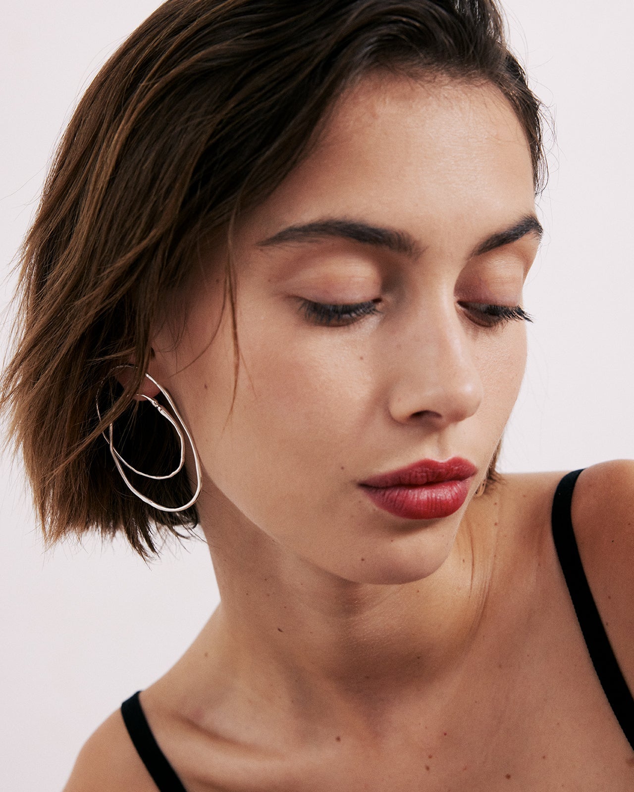 Hope Small Double Hoop Earrings – Mara Paris
